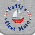 thumbnail image 4 of Inktastic Daddy's First Mate Boys or Girls Baby Bib, 4 of 4