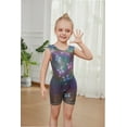 thumbnail image 4 of Gymnastics Leotards for Girls with Shorts Fine Butterfly Flicker Luminescence Biketards Dance Tumbling Outfits 2-8 Years Old, 4 of 6