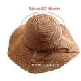 thumbnail image 3 of Christmas Summer Short Sleeve Beach Foldable Sun Hats for Women Beige Hat Fisherman's Large Brim Folding Women's Sunblock, 3 of 3