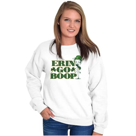 Betty Boop Irish St Patricks Day Women Plus Size Sweatshirt Brisco Brands 2X