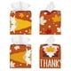 thumbnail image 2 of Balery Happy Thanksgiving Three Gnomes Porta Pañuelos de Cuero con Estampado – Funda Moderna Cuadrada para Caja de Pañuelos, Dispensador 5x5x5'', 2 of 7