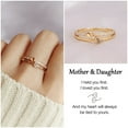 thumbnail image 2 of Mother & Daughter I Held You Double Heart Ring - Mother's Day gifts - Gift For Her - Ring For Women - Minimalist Jewelry - Birthday Gift, 2 of 2