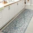 thumbnail image 5 of JONATHAN Y SANTA MONICA 2 x 10 Runner Rug, Galon Filigree - Teal/Ivory, SMB120B-210, 5 of 10