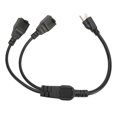 thumbnail image 4 of Extension Y Splitter Power Cable, Durable Safe Effective Outlet Saving Plug And Play Male To Female 3 Prong 1 To 2 Outlet Power Cable  For Monitor For Outdoor, 4 of 8
