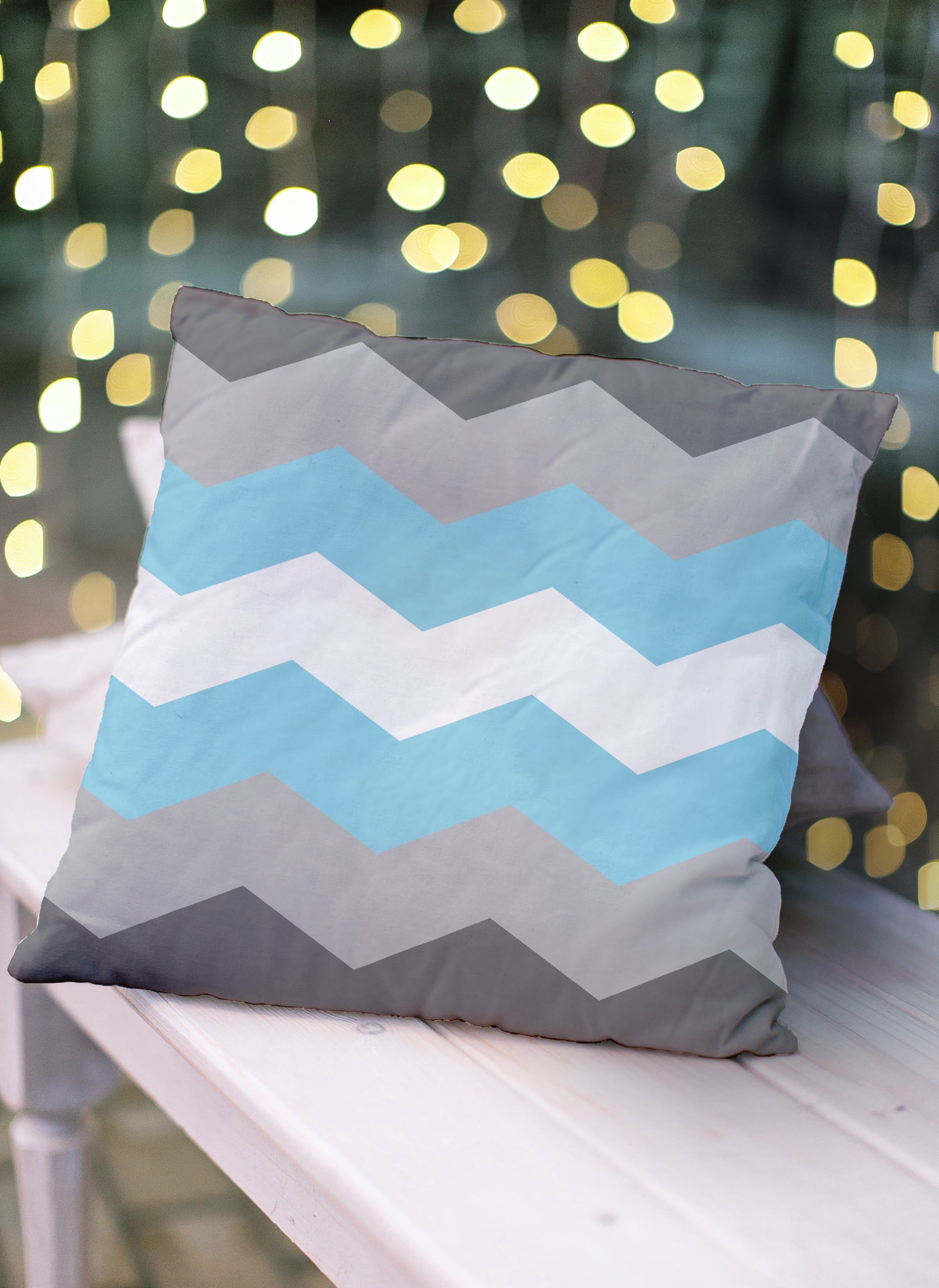 Simply Daisy 20" x 20" Contemporary Chevron Pride Day Polyester Throw Pillow