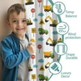 thumbnail image 3 of Blackout Kids Curtains,Cartoon Construction Vehicles Signs White Pattern Childrens Insulated Curtains Set Of 2,Bedroom Essentials,Toddler Room Decor 52"x84", 3 of 5