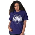 thumbnail image 3 of Kansas KS Pride Gameday Spirit Cool Men's Graphic T Shirt Tees Brisco Brands X, 3 of 6