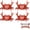4Pcs-Red, variant on 4PCS Desk Crab Pen Holder Set, Creative Crab Pen Holder, Weightlifting Crabs Pen Holder Bracket Storage, Desk Pen Stand for Pen Storage, Office Desk Display Decorations, Unique Gift Idea