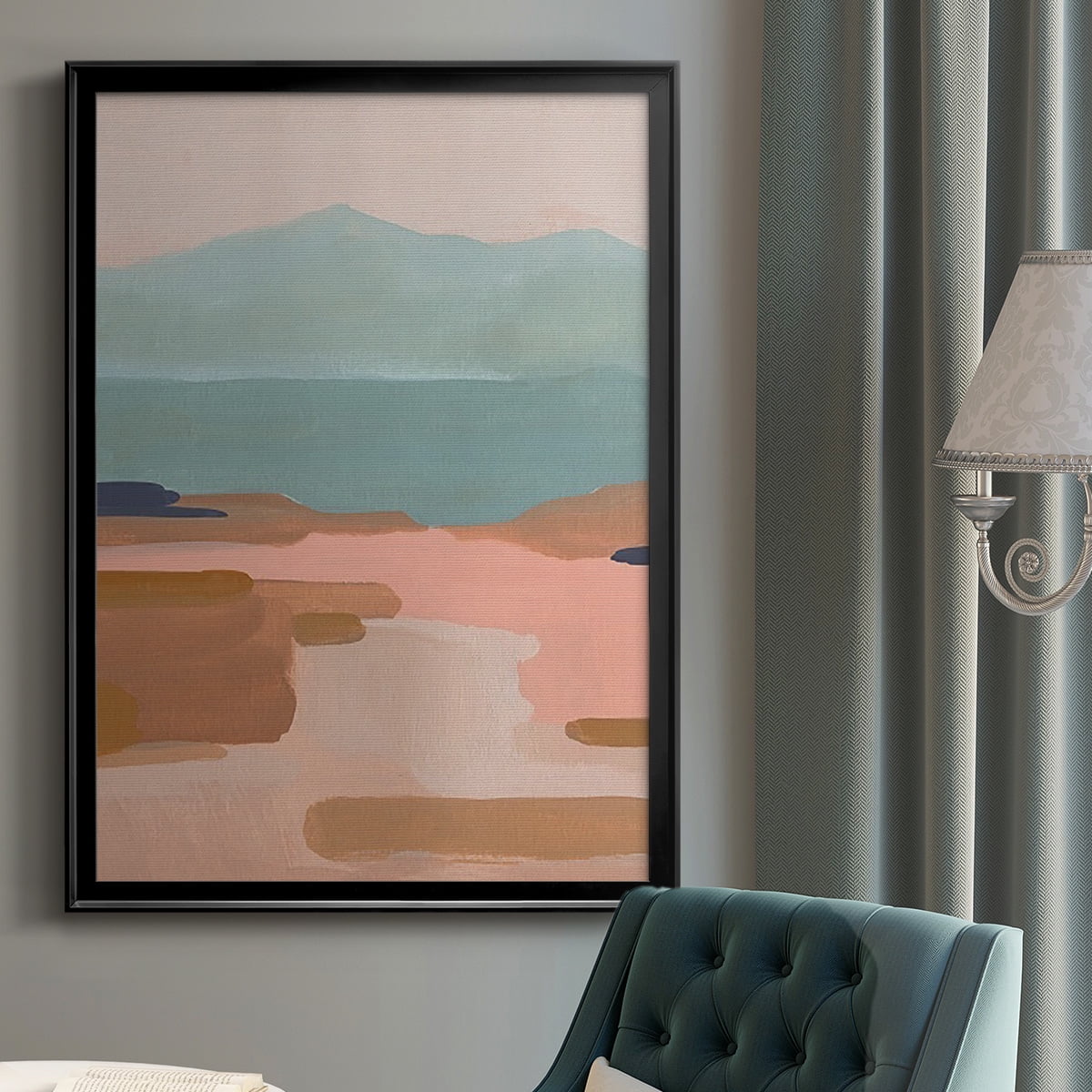 Desert Sunrise I Premium Framed Print, in Gold, Black, or Silver - Ready to Hang