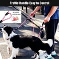 thumbnail image 3 of YeewayVeh Dog Leash 6FT Double Handle, 1/2 Inch Nylon Leash with Padded Handle & Reflective Threads for Medium to Large Dogs (Pink), 3 of 7