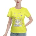 thumbnail image 1 of T-Shirt Basique à Manches Courtes pour Femmes Sailor Moon Lièvre Lunaire, 1 of 6