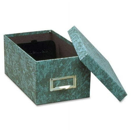 Globe-Weis Agate Heavy-duty Card File Lid Box Internal Dimensions: 6" Width x 4" HeightExternal Dimensions: 11.6" Depth - 1000 x Card - Heavy Duty - Fiberboard - Green - For Card, Check - Recycled - 1