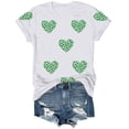 thumbnail image 5 of GEWSEY Women's St Patrick's Day T-Shirt Lucky Irish Shamrock Paddy's Day Graphic Tees Tops (White, L), 5 of 8