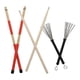 thumbnail image 4 of Cepillo de tambor retráctil, juego de cepillos para baquetas Jazz Drum Stick Drum Stick Funcionalidad versátil, 4 of 12