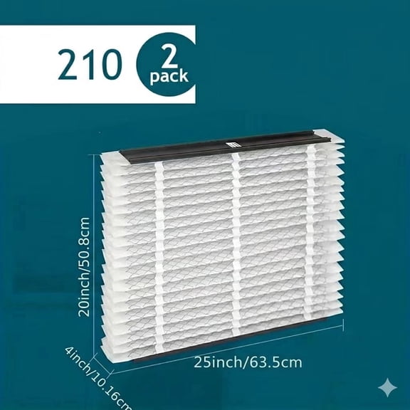 210 Replacement Air Filter 20x25x4 MERV 11 for AprilAire Whole House Air Purifiers(2 pack)