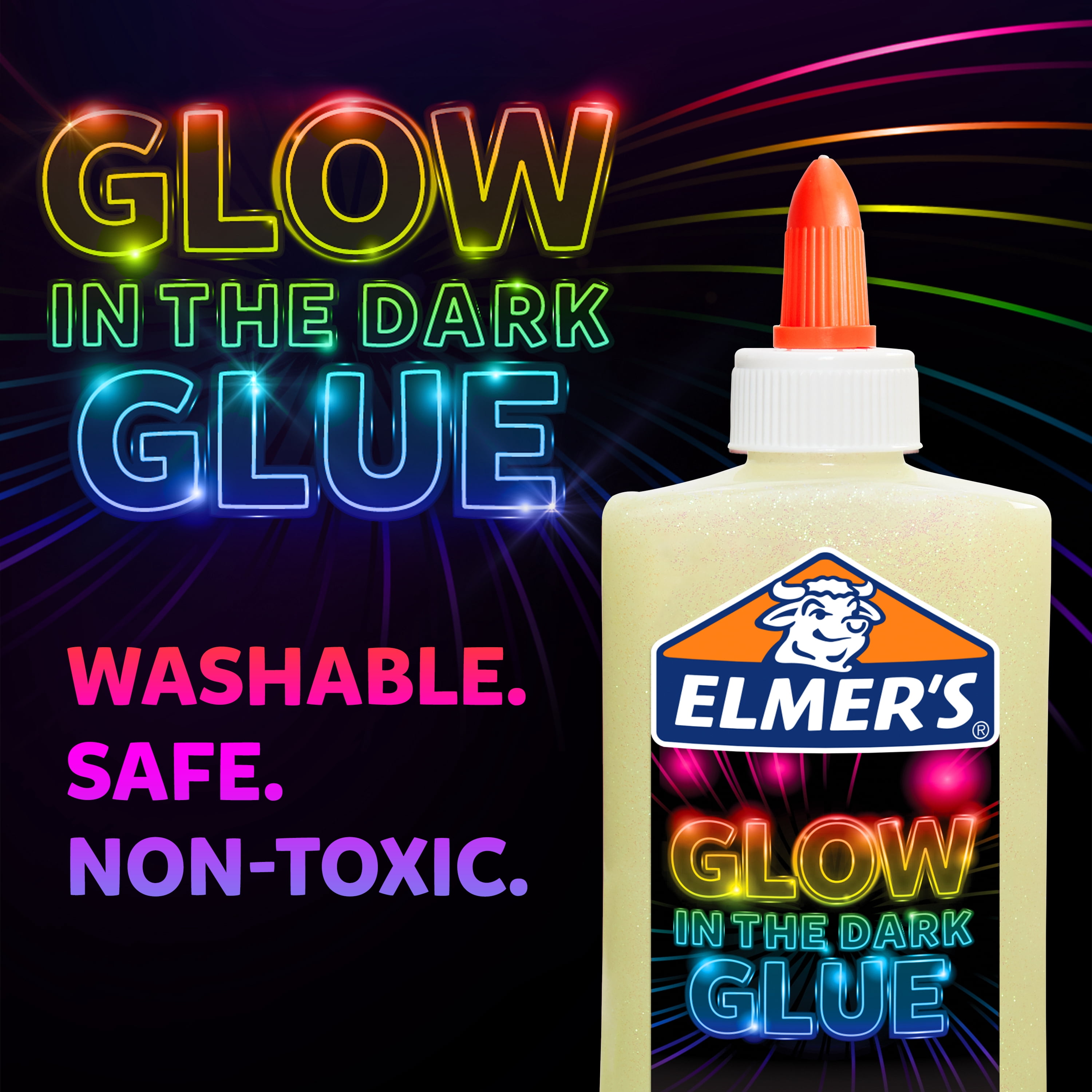 Elmer's Clear Glue with Bonus Glow Glue, 1 Gallon