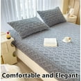 thumbnail image 2 of BH-JJSMGS Elastic Bed Sheets, Elastic Bedsheets Queen/King/Full/Double Size, Luxury Waterproof Breathable Mattress Protector Covers (Beige,Queen), 2 of 7