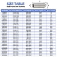 thumbnail image 4 of Uxcell Ball Point Set Screws, 304 Stainless Steel Hex Socket Spring Ball Point Grub Screws 10 M5x8mm, 4 of 7