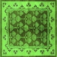thumbnail image 1 of Ahgly Company Indoor Square Oriental Green Industrial Area Rugs, 8' Square, 1 of 4