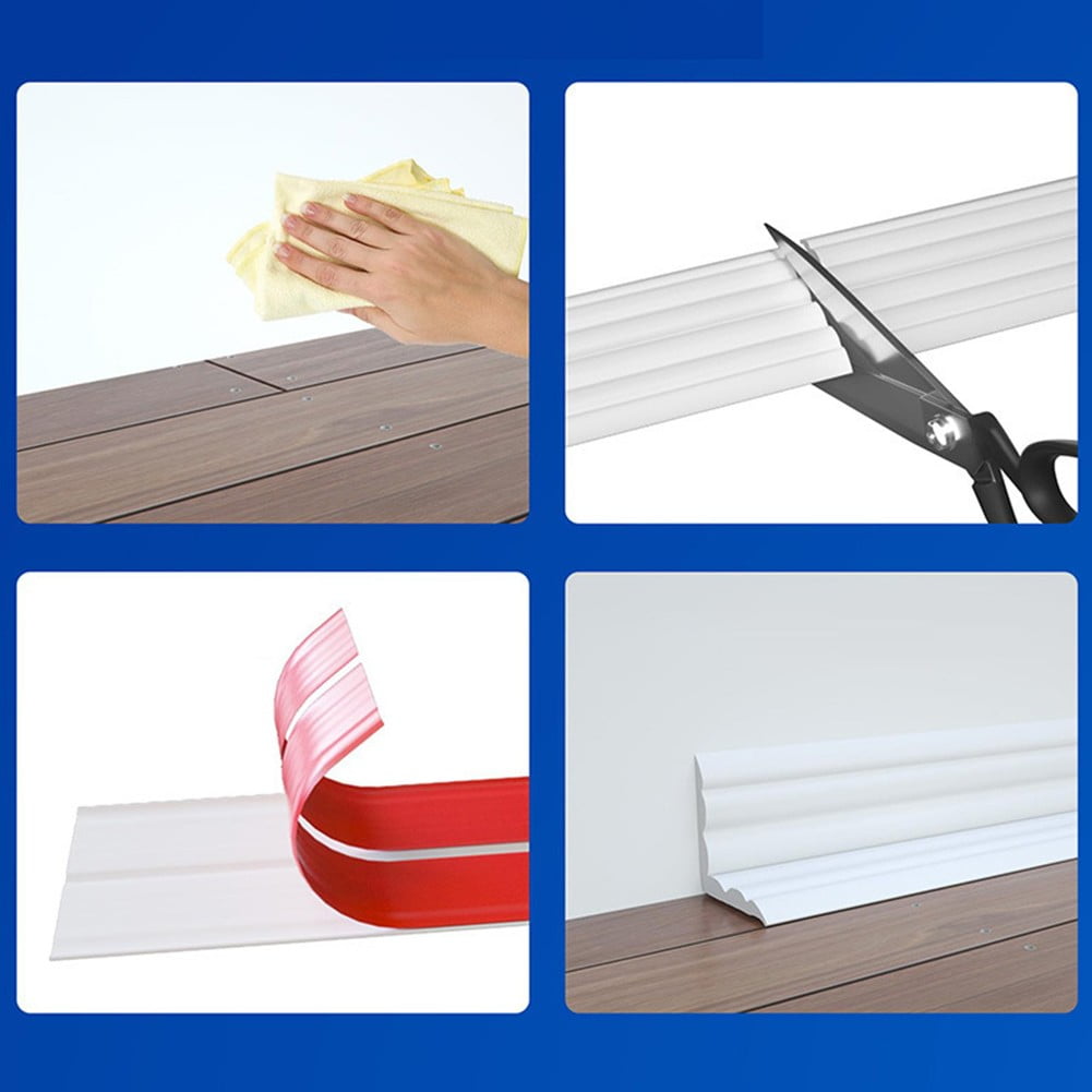 Soft Anti-Collision Wall Corner Protector Wall Molding Trim DIY Decorative Lines