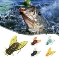 thumbnail image 2 of Soft Rubber Fly Fishing Lures Kit with Barbed Hooks for Bass Trout and Sal J0D3, 2 of 6