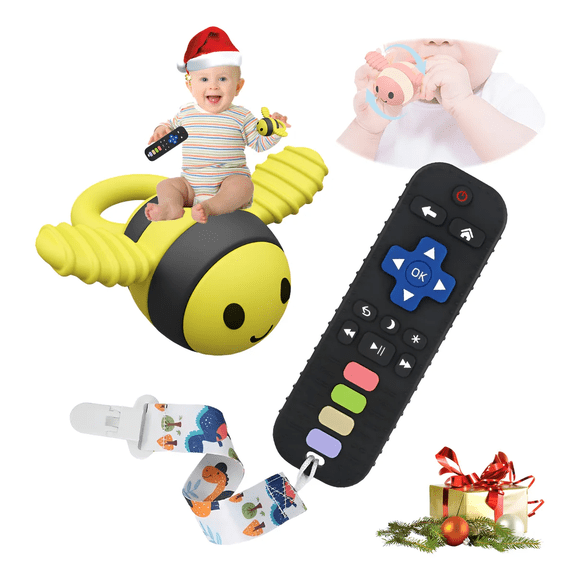 Gel Dental De Bebé De Control Remoto De Silicona Xtellar rosa