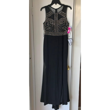 R&M Richards Morgan&Co Gown Prom Formal Dress Black 10P Chronoarc