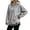 Gray, variant on Layered Hoodies Sweatshirt for Women Plaid Patchwork 2 In 1 Hooded Pullover Fall Winter Side Slit Loose Fit Sweatshirts Green 2XL