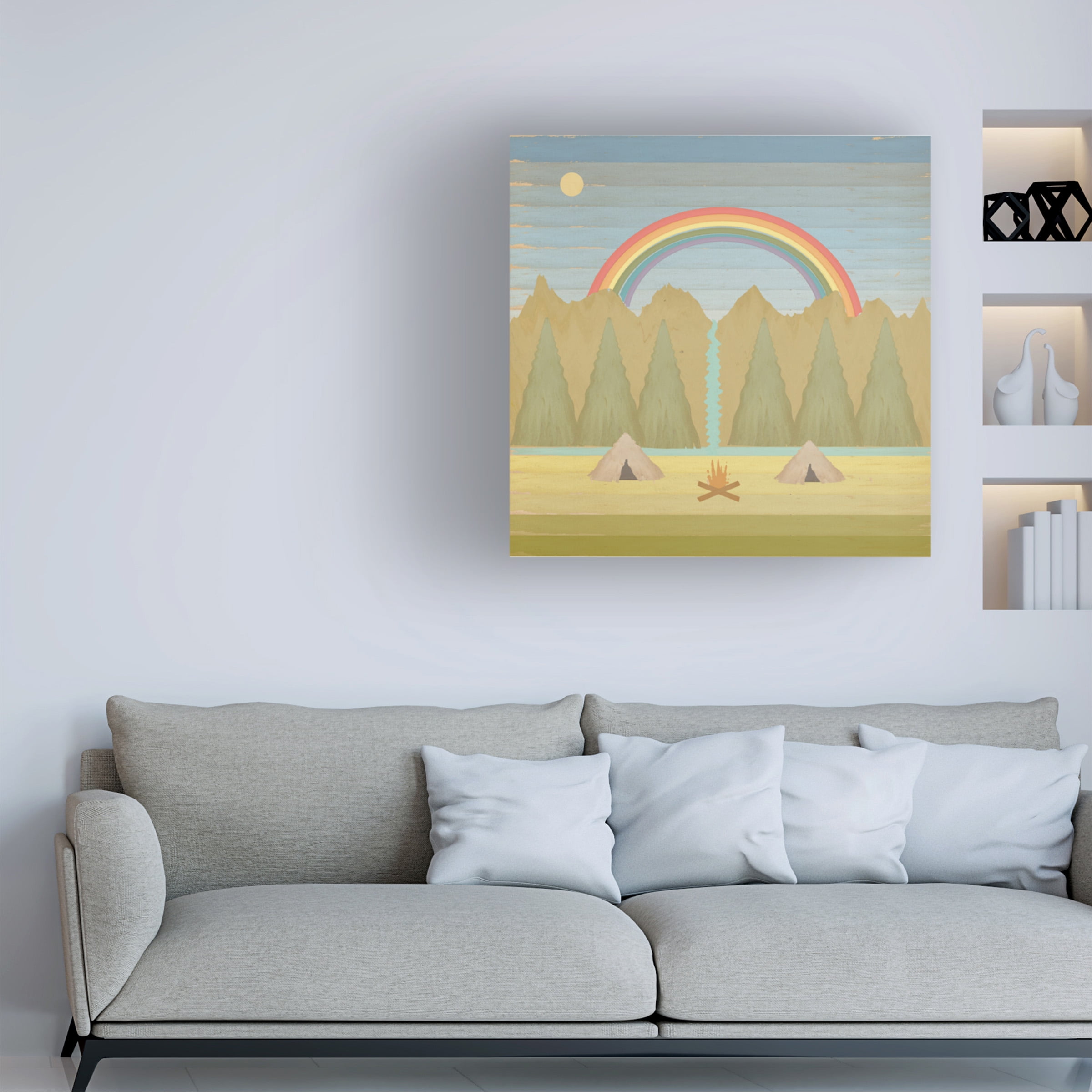 Trademark Fine Art 'Campfire' Canvas Art by Tammy Kushnir