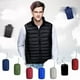thumbnail image 2 of Chaleco de plumón ligero y fino para otoño e invierno, chaleco corto de plumón de pato blanco con cuello vertical para hombre, chaleco de talla grande, 2 of 6