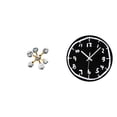 thumbnail image 1 of Figura de escritorio,Figura esférica para escritorio,oficina o decoración del hogar,Reloj de pared,Reloj de pared silencioso,sin tictac,decorativo,Reloj de pared moderno y sencillo de 12, 1 of 8