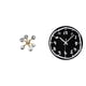 thumbnail image 1 of Figura de escritorio,Figura esférica para escritorio,oficina o decoración del hogar,Reloj de pared,Reloj de pared silencioso,sin tictac,decorativo,Reloj de pared moderno y sencillo de 12, 1 of 8