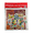 1 Pack, Dark Red, variant on 36 in Hangable Christmas Decoration, Festive Card with Wreath, Santa, Packages, Star, Four Sided Ornament Center, Cute Characters, Includes Matching Gift Card, Envelope, Holiday Décor