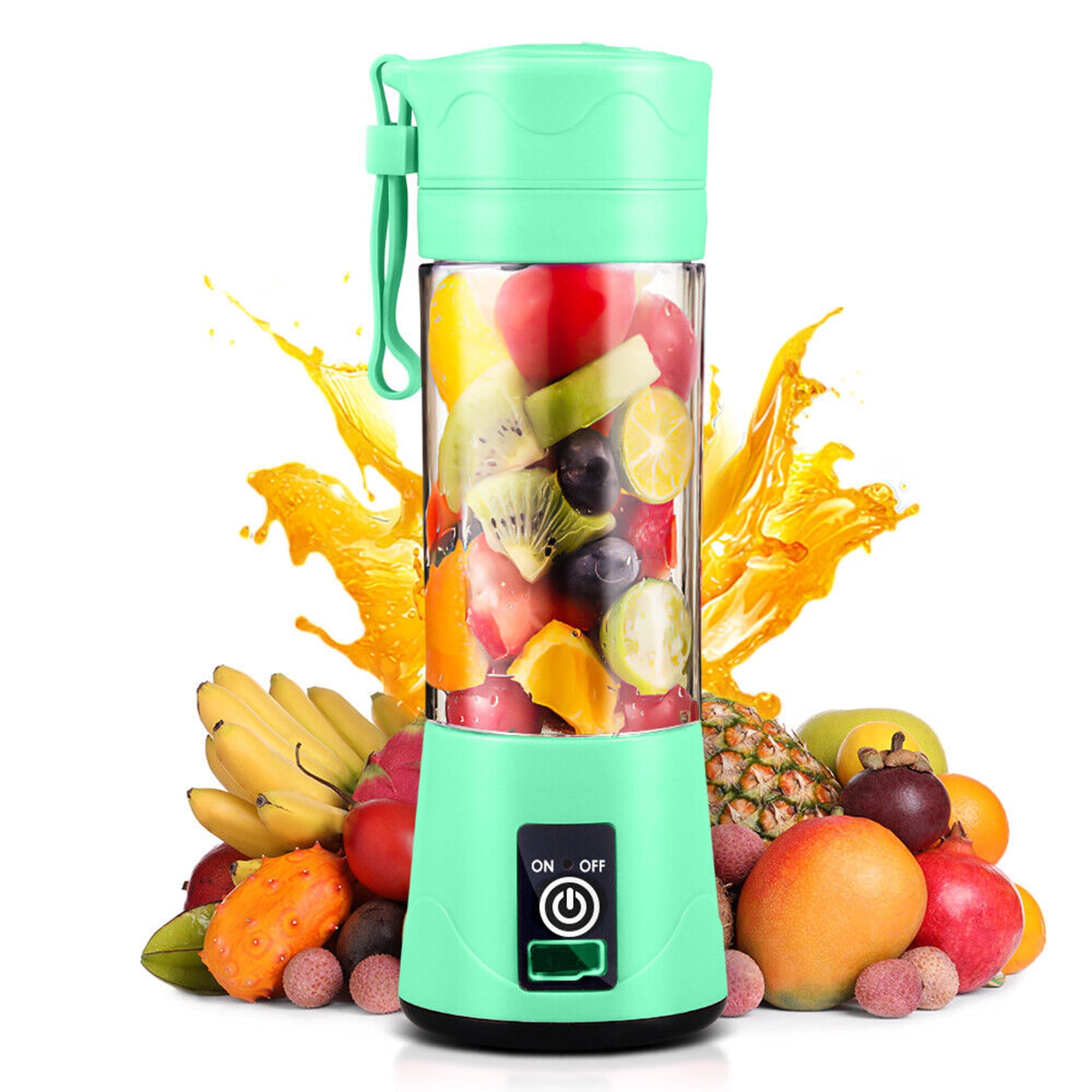 LELINTA Portable Blender Cup,Electric USB Juicer Blender,Mini Blender  Portable Blender For Shakes and Smoothies, juice - 380ml Four Blades Great  for Mixing 
