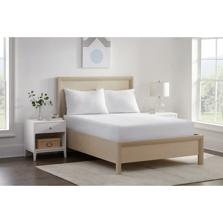 Serta Power Chill Cooling Fitted Mattress Protector, Queen