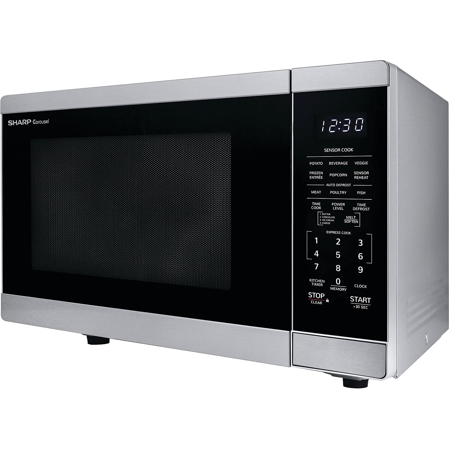 Sharp 1.4 cu ft Countertop Microwave Ovens in Stainless Steel