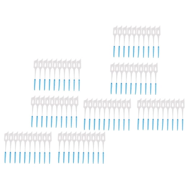 80x Cepillo Interdental de Silicona Limpiadores de Palillos Herramienta de Limpieza de jinwen Cepillo de limpieza de dientes