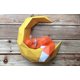 thumbnail image 4 of Moon Fox Diy Craft Plantillas Decoración de pared Papel Arte Pieza Adorno Escultura de papel 3d Animal Geométrico Papel Craft Origami No es un modelo terminado. Afortunado Sencillez, 4 of 5