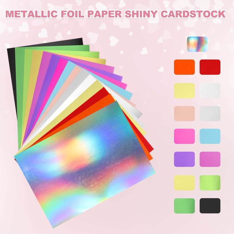 15 Vellen Blauw Metallic Karton – 30,5x30,5 Cm, 250 G/m², Glanzend, Voor Scrapbooking En Kaarten
