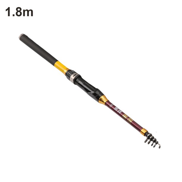 Cañas De Pescar Cañas de pescar de fibra de carbono Mini caña de pescar para corriente de agua dulce (1,8 m) Sywqhk Para Estrenar