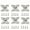 30Pcs, variant on 10/20/30 pcs zinc alloy butterfly corner bracket, plank corner connector, removable corner bracket, with screws