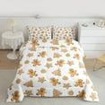 thumbnail image 2 of Homewish Kids Teens Cartoon Gingerbread Man 3 Pieces Queen Comforter Set,Happy Xmas Ultra Soft Bedding Sets,Christmas Festival Bedding Comforter Set,Luxury Bedroom Decor,Reversible, 2 of 8