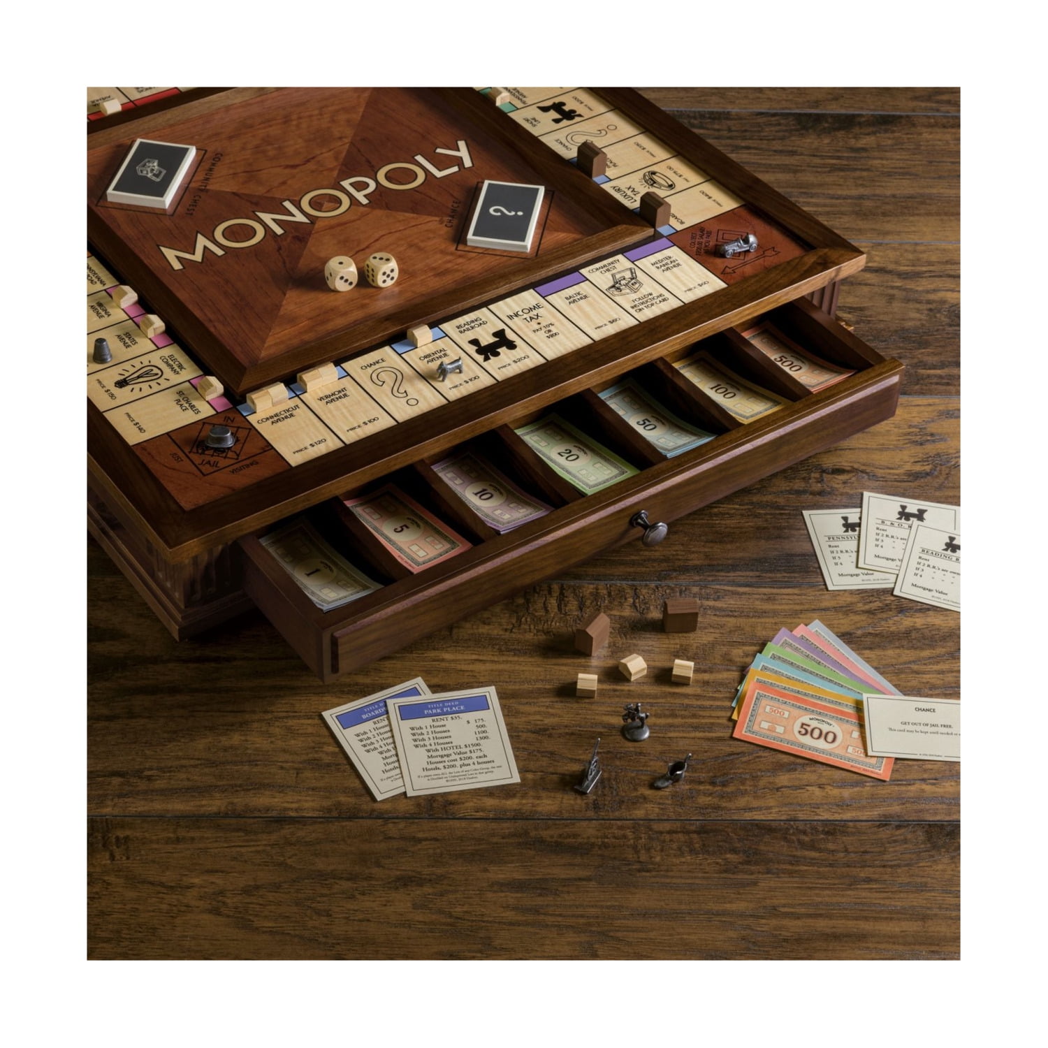 WS Game Company Luxury Edition Monopoly Board Game with WS Game Company Luxury Edition Monopoly Board Game with