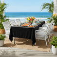 thumbnail image 4 of AK TRADING CO. Lush Panne Velvet Tablecloth - 60 x 102 Inch Rectangular Table, Black, 4 of 16