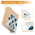 thumbnail image 5 of Yayeee Napkin Holder for Table Kitchen Paper Tissue Organization, Green Geometric Pattern, 5 of 8