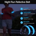 thumbnail image 4 of Rechargeable, High Visibility LED Wrist Arm Ankle Light Up Bands for Running Night Walking, 4 of 5