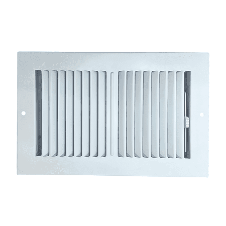 

Sierra Grates 6” x 10” 2 WAY Wall and Ceiling Register in Glacier White