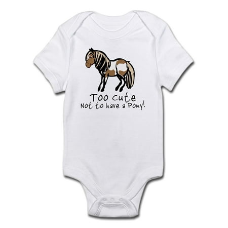 

CafePress - Too Cute Pony Infant Bodysuit - Baby Light Bodysuit