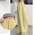 thumbnail image 6 of XIMIN Girl's Baggy Sweatpants Elastic Waist Yoga Pants Drawstring Wide Leg Sweatpants with Pockets Trendy Athletic Grunge Clothes Casual Loose Comfy Lounge Joggers, 6 of 9