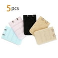 thumbnail image 2 of INSPIRE CHIC 5Pcs Women Lady 3 Rows 2 Hooks Bra Extension Strap Extender, 2 of 2